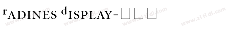 Radines Display字体转换
